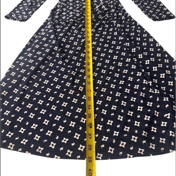Ralph Lauren Black Dress with White Geometric Print - Long Sleeve - Picture 5 of 6
